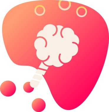 Beyin beyin simgesi pürüzsüz bir şekilde