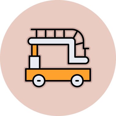 Bir kamyon simgesinin vektör çizimi