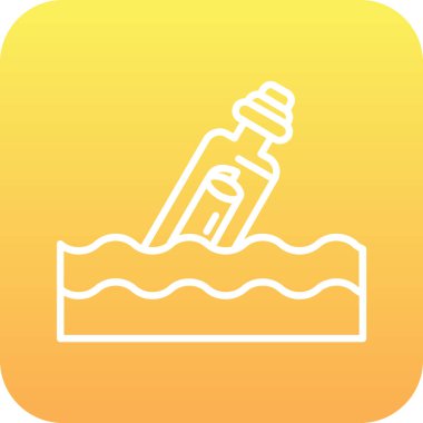 su çeşme simgesi, vektör illüstrasyonu