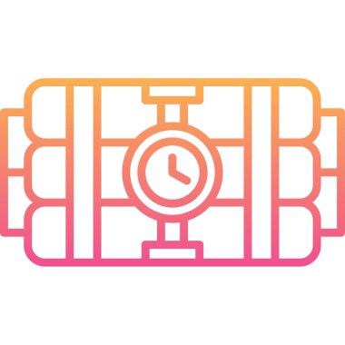 Kronometre Web simgesi basit illüstrasyon