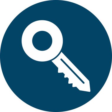 Anahtar simgesinin vektör illüstrasyonu