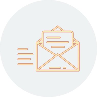 zarf simgesi vektör illüstrasyonu