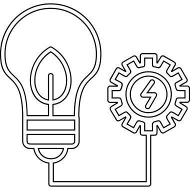 elektrik ampul simgesi, özet biçimi