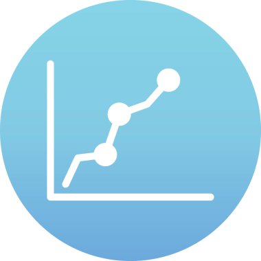 Grafikli bir grafiğin uzun gölge simgesinin gösterimi