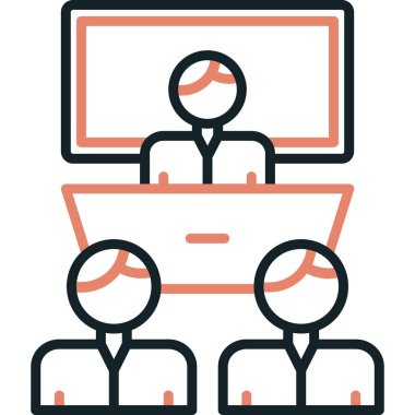 izleyici kitlesi simgesi ana hatlar biçiminde