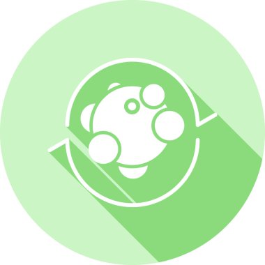 Tek bir yaprak simgesinin vektör illüstrasyonu