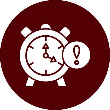 Alarm simgesi vektör illüstrasyonu