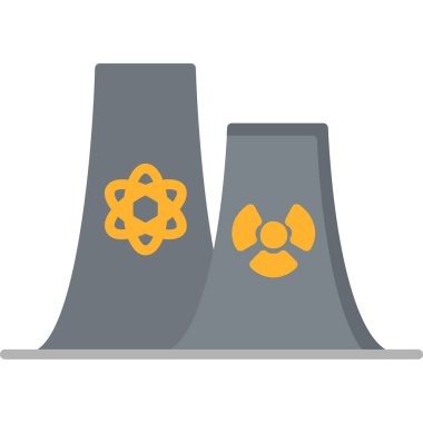 Fabrika simgesi, vektör illüstrasyonu