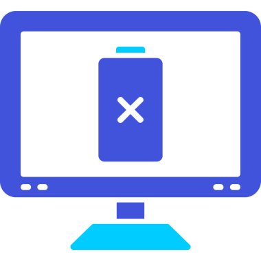 Bilgisayar. Web simgesi basit illüstrasyon