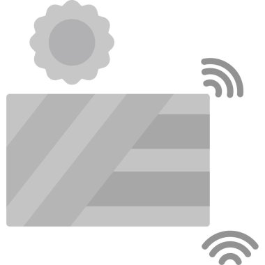 Beyaz simgenin vektör illüstrasyonu