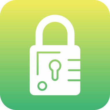 basit vektör illüstrasyonunu kilitle