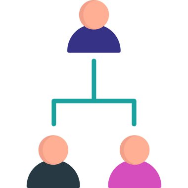 İnsanlar ikonu. Vektör çizimi. düz tasarım biçimi