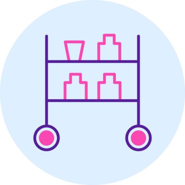 Sepet ikonu vektör illüstrasyonu