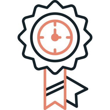 Vektör Madalyası Simge illüstrasyonu