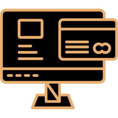 Tarayıcı. Web simgesi basit illüstrasyon