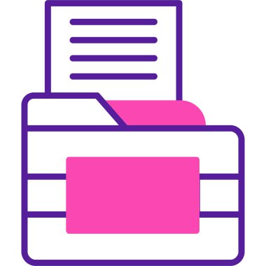 Belge. Web simgesi basit illüstrasyon