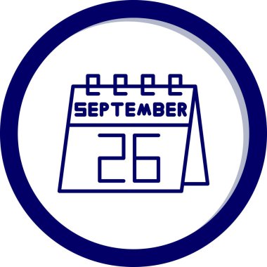 Takvim simgesinin vektör illüstrasyonu