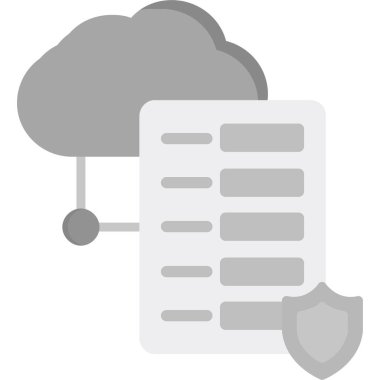 Anahat biçiminde bulut hesaplama veri simgesi