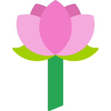 Çiçek. Web simgesi basit illüstrasyon