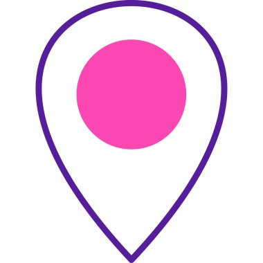 Konum kodu. Vektör illüstrasyonu