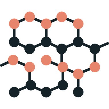Molekül simgesi. vektör illüstrasyonu