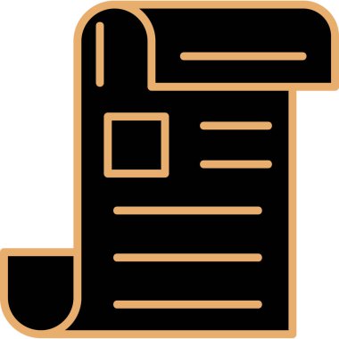 Belge. Web simgesi basit tasarım