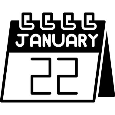 2 Ocak takvim simgesi, basit biçim