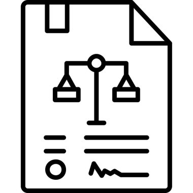 Kalemle bir belgenin vektör illüstrasyonu