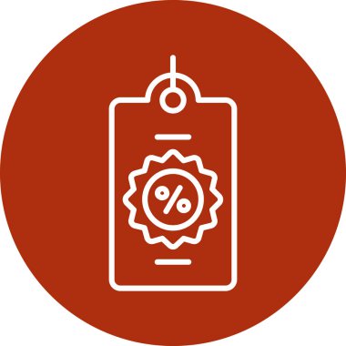 Benzersiz indirimli etiket vektör simgesi