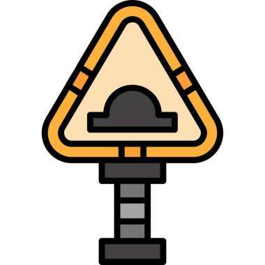 yol bariyeri vektör illüstrasyonu