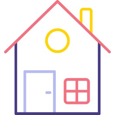 Ev simgesi vektör illüstrasyonu