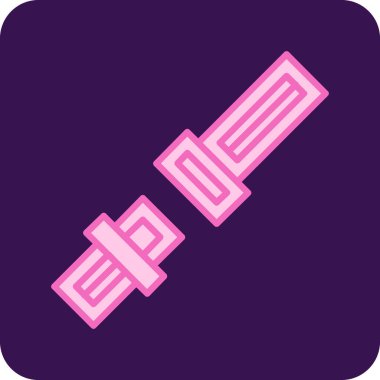 Modern b 'nin vektör illüstrasyonu halat simgesinden yoksun