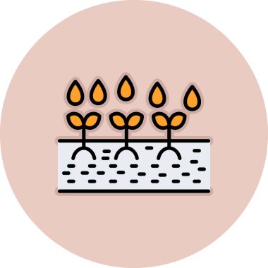 çiçek simgesi vektör illüstrasyonu