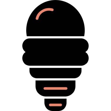 Ampul. Web simgesi basit illüstrasyon