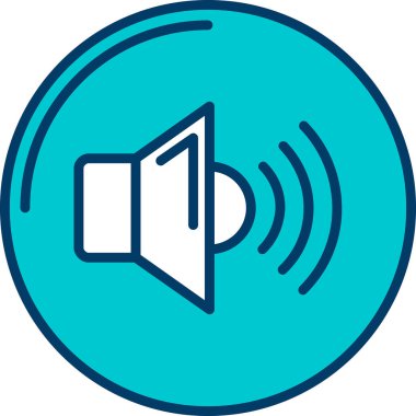 Konuşmacı. Web simgesi basit illüstrasyon