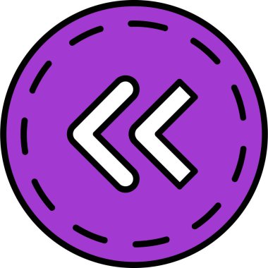 Bozuk para simgesi, vektör illüstrasyonu basit tasarım