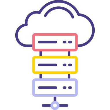 Bulut. Web simgesi basit tasarım