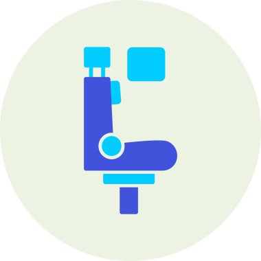 Mikroskop. Web simgesi basit illüstrasyon