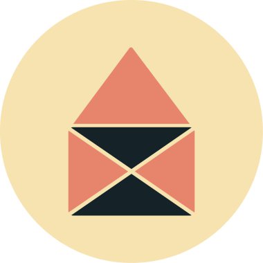 zarf simgesi, illüstrasyon vektörü