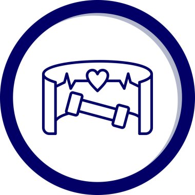 Kalp simgesinin vektör illüstrasyonu