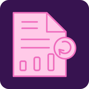 Belge. Web simgesi basit illüstrasyon