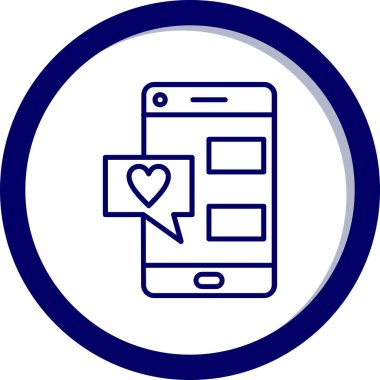 Cep telefonu. Web simgesi vektör illüstrasyonu