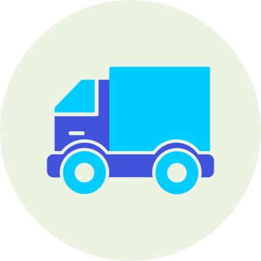 Kamyon. Web simgesi basit illüstrasyon