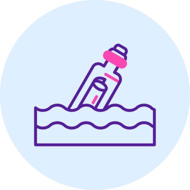 Su. Web simgesi basit illüstrasyon