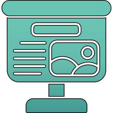 Modern bir simgenin vektör illüstrasyonu