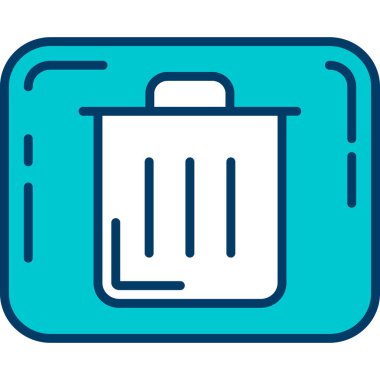 Kutu. Web simgesi basit illüstrasyon