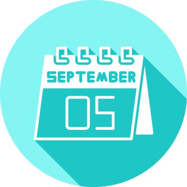 Takvim simgesinin vektör illüstrasyonu