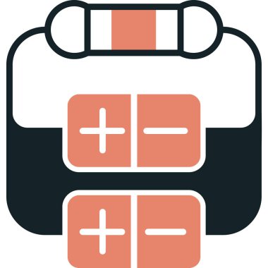 Hastane. Web simgesi basit illüstrasyon