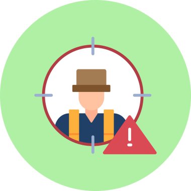 Şapkalı ve bavullu bir adamın vektör çizimi..