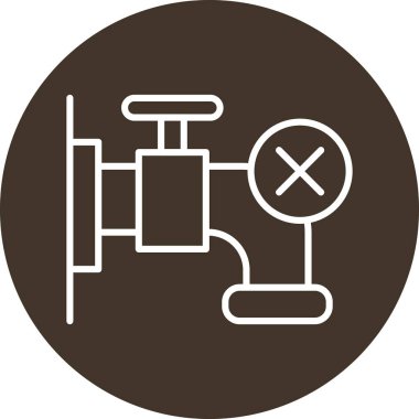 Dumanlı ikon vektör illüstrasyonu yok